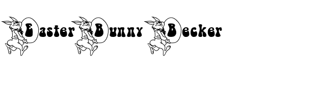 EasterBunny Becker font preview
