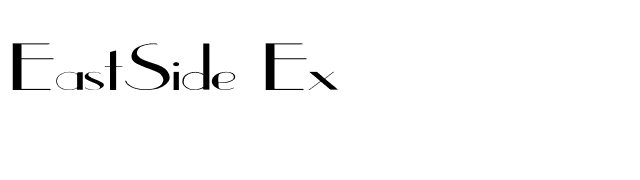 EastSide Ex font preview