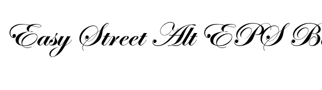 Easy Street Alt EPS Bold font preview