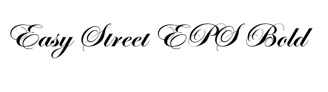 Easy Street EPS Bold font preview
