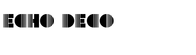 Echo Deco font preview