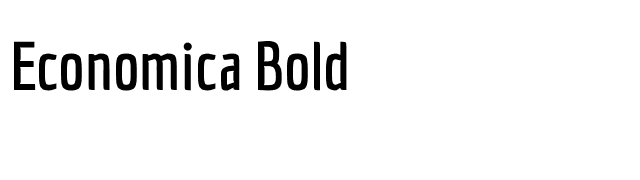 Economica Bold font preview