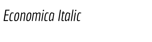 Economica Italic font preview
