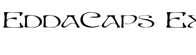 EddaCaps Ex font preview