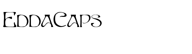 EddaCaps font preview