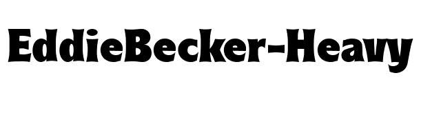 EddieBecker-Heavy font preview