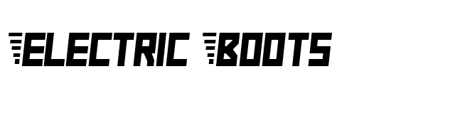Electric Boots font preview