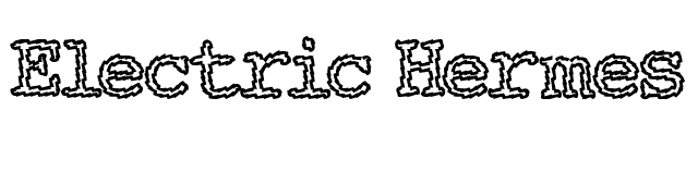 Electric Hermes AOE Charge font preview