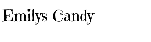 emilys-candy font preview