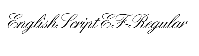 EnglishScriptEF-Regular font preview