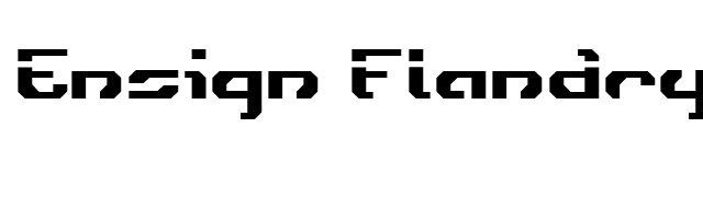 Ensign Flandry Laser font preview