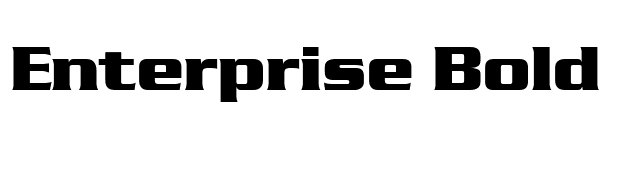 Enterprise Bold font preview