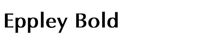 Eppley Bold font preview