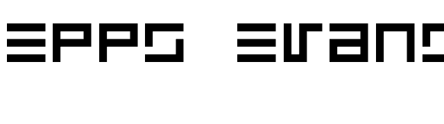 Epps Evans font preview