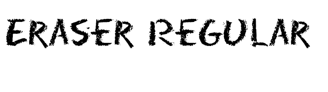 eraser-regular font preview