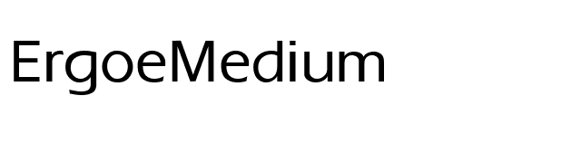 ErgoeMedium font preview