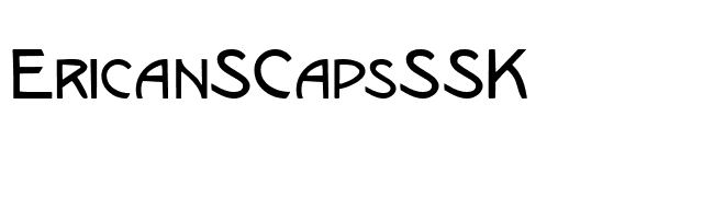 EricanSCapsSSK font preview
