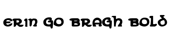 Erin Go Bragh Bold font preview