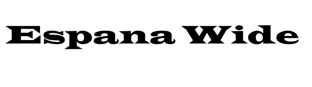 Espana Wide font preview