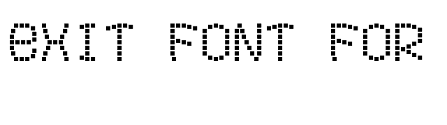 Exit font for a film font preview
