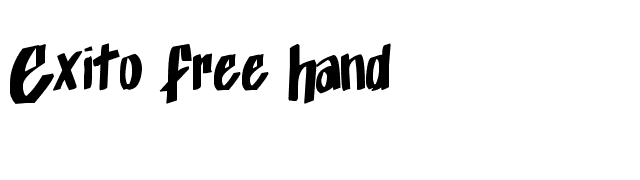 Exito Free Hand font preview