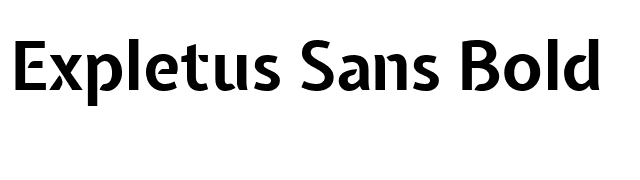 Expletus Sans Bold font preview