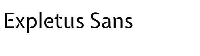 Expletus Sans font preview