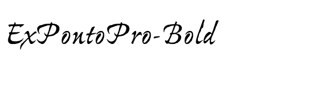 ExPontoPro-Bold font preview