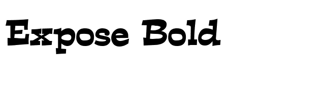 Expose Bold font preview