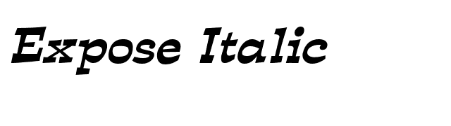 Expose Italic font preview