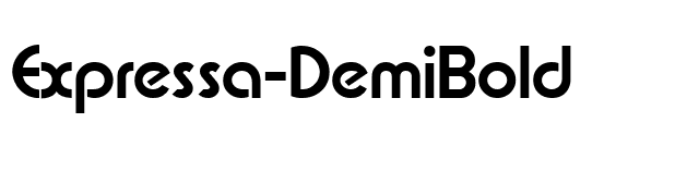 Expressa-DemiBold font preview