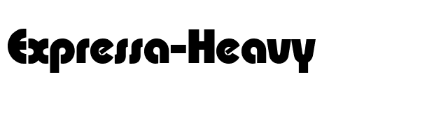 Expressa-Heavy font preview