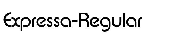 Expressa-Regular font preview