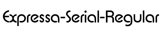expressa-serial-regular font preview