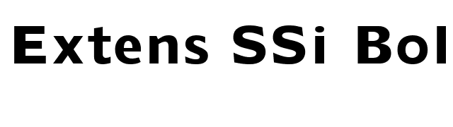 extens-ssi-bold font preview