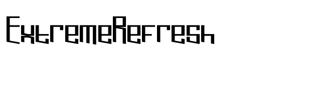 ExtremeRefresh font preview
