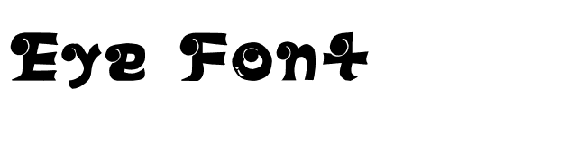 Eye Font font preview