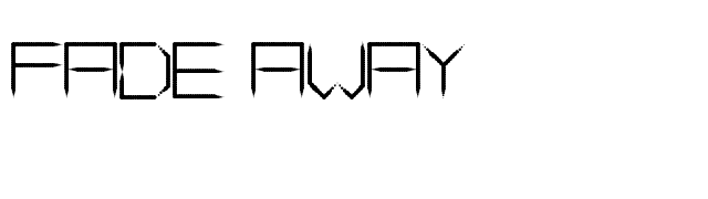 Fade Away font preview