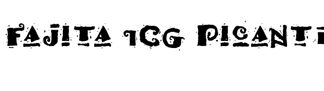 Fajita ICG Picante font preview