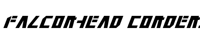 Falconhead Condensed Italic font preview