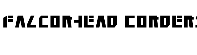 Falconhead Condensed font preview