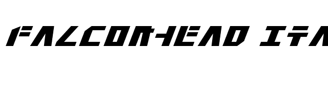 Falconhead Italic font preview