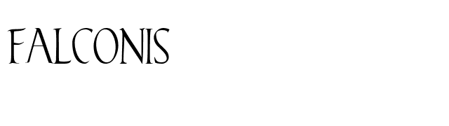 Falconis font preview
