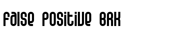 False Positive BRK font preview