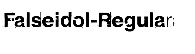 Falseidol-Regular font preview
