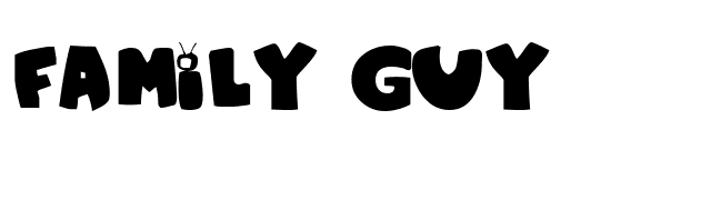 Family Guy font preview
