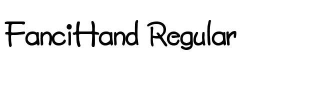 FanciHand Regular font preview