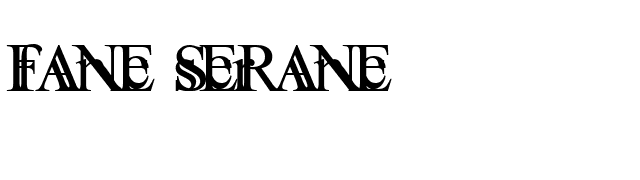 Fane Serane font preview