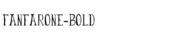 fanfarone-bold font preview
