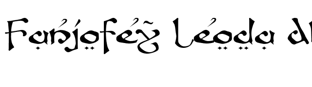 Fanjofey Leoda AH Regular font preview